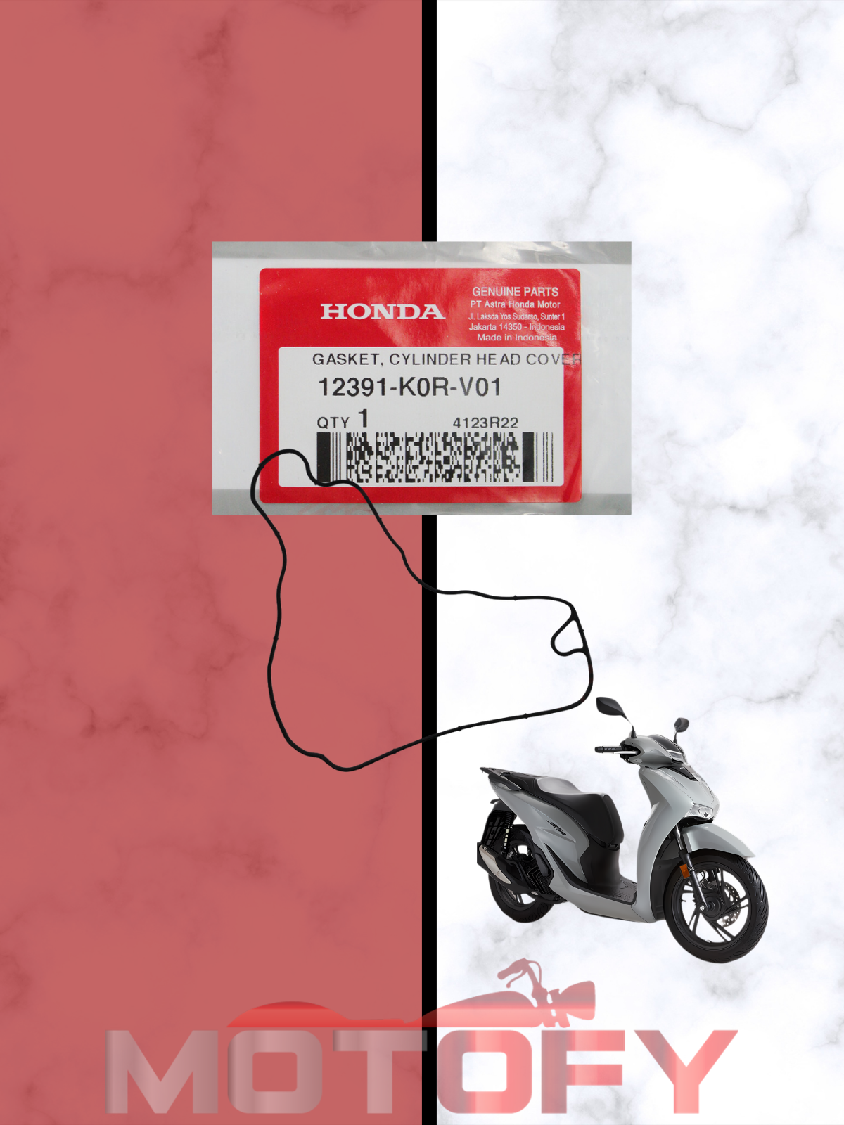 HONDA SH 125 2024 KÜLPÜTÖR KAPAK CONTASI (2) ORİJİNAL - 12391-K0R-V01