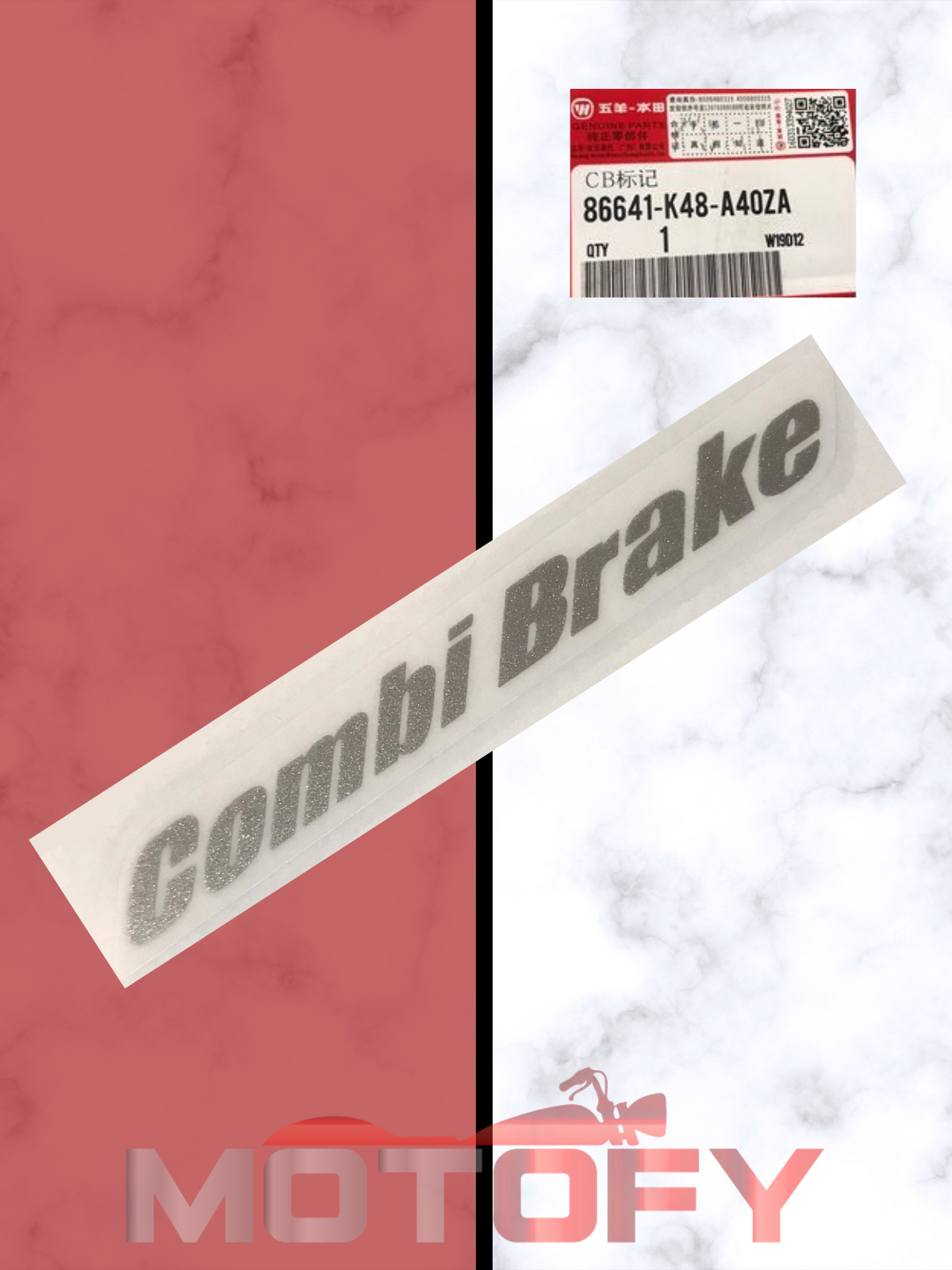 HONDA SPACY ALPHA 110 COMBİ BRAKE STİCKER GRİ ORİJİNAL
