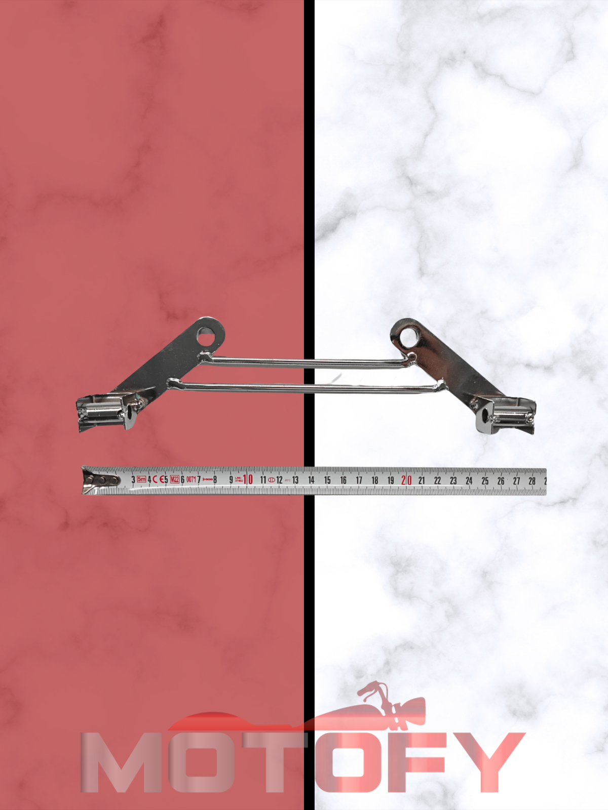 İKİLİ NİKEL SİS FARI BRAKETİ 28CM