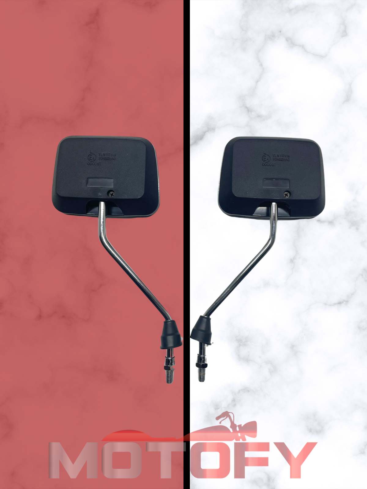 KLASİK MODEL KARE RETRO MOTOSİKLET AYNASI 10 MM