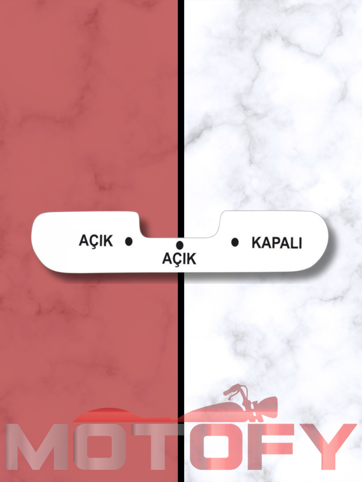 MOBYLETTE BENZİN MUSLUK ETİKETİ