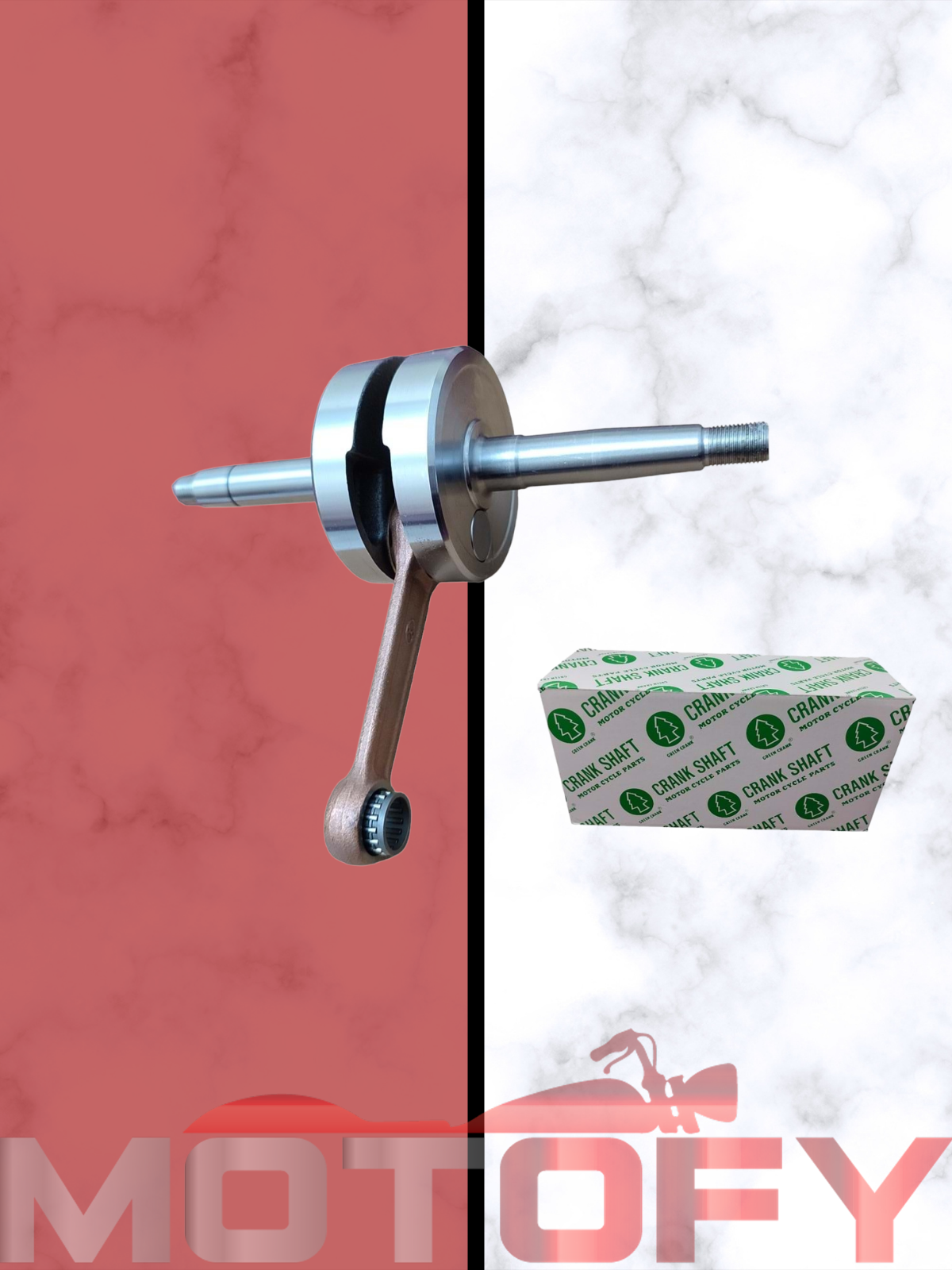 MOBYLETTE KRANK GREEN SHAFT