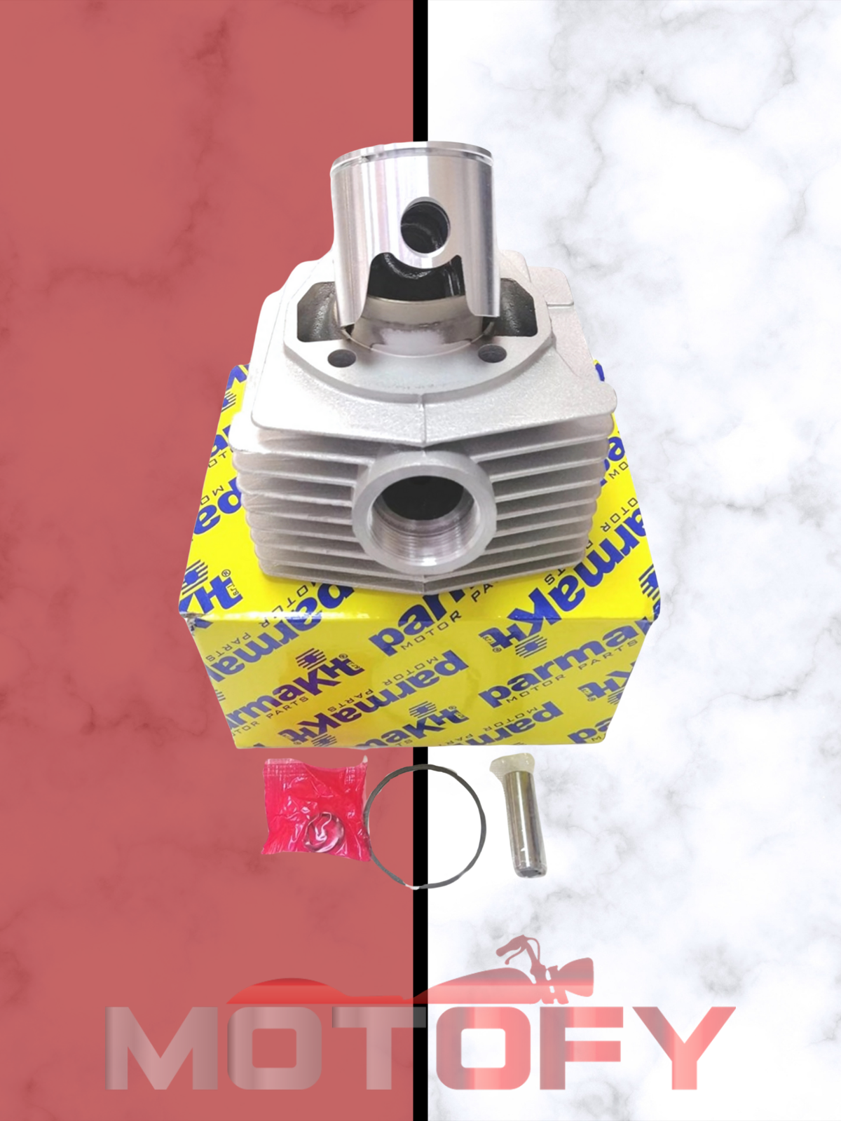 MOBYLETTE SİLİNDİR PİSTON SEGMAN KOMPLE [47,00 mm] [TEK SEGMAN] - PARMAKIT