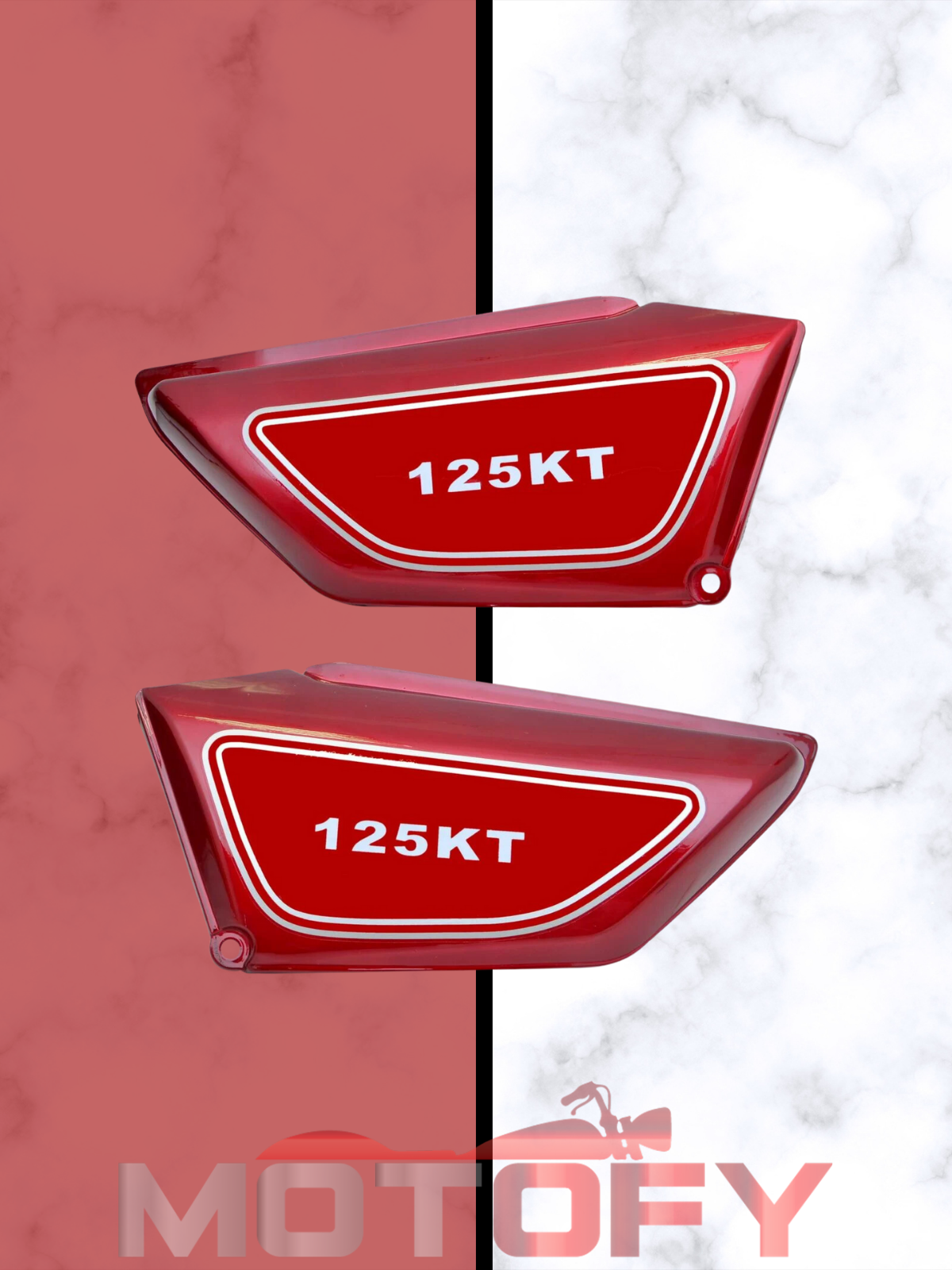 MONDİAL KT 125 YAN KAPAK TAKIMI BORDO