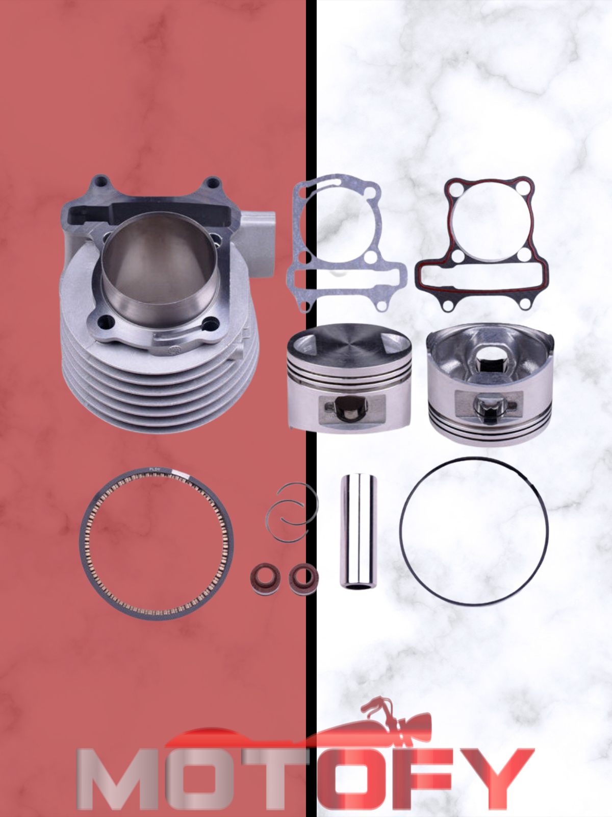 MONDİAL REVİVAL - CAPPUCINO - BLUEBERRY 50 cc - 80 cc SİLİNDİR PİSTON SEGMAN DÖNÜŞÜM SETİ