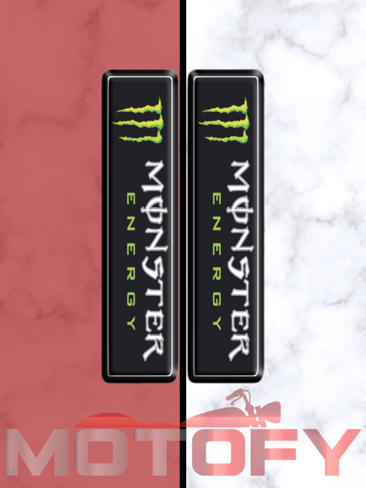 MONSTER ENERGY ÖN MAŞA 3D KABARTMALI 2'Lİ DAMLA STİCKER