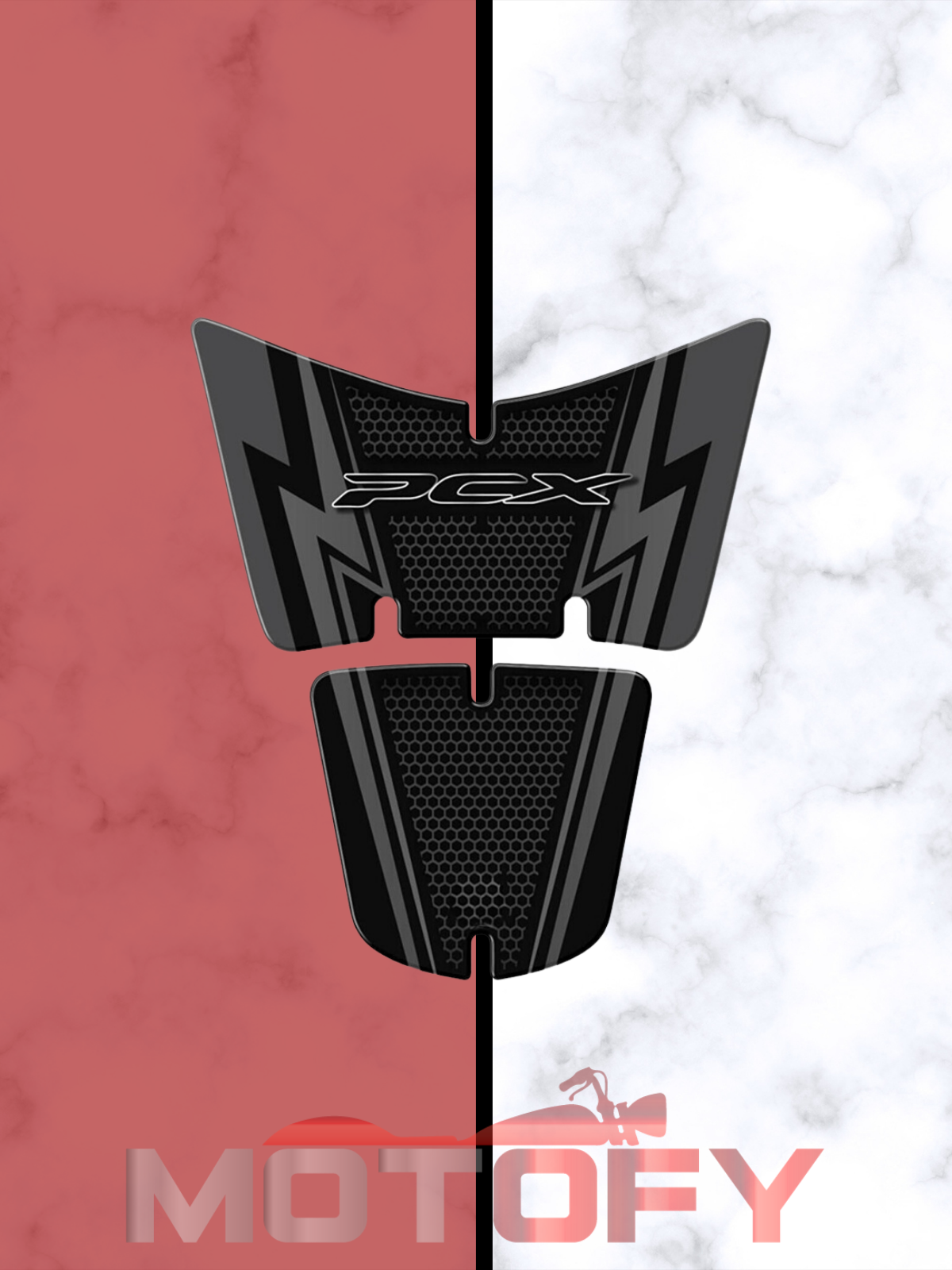 Pcx 2014-2017 Tank Pad Siyah-Gri