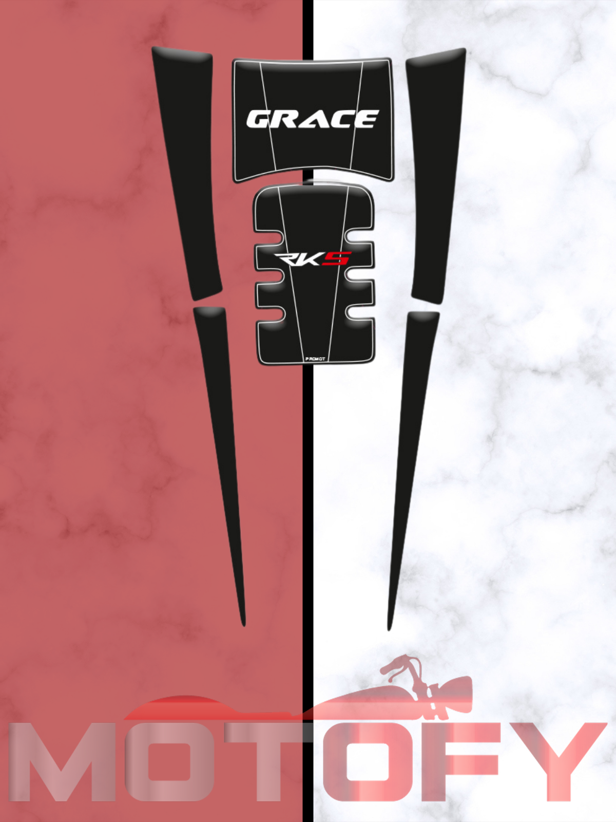 RKS GRACE 202 UYUMLU TANK PAD SET SİYAH