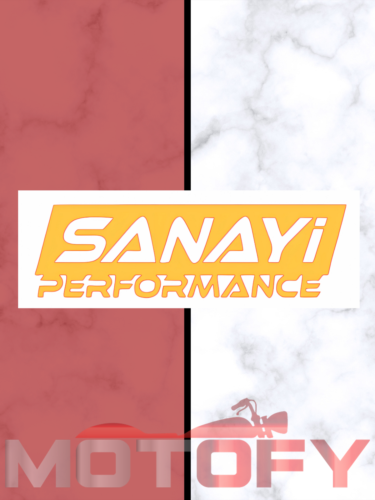 SANAYİ PERFORMANCE GOLD 20x6cm ETİKET - STİCKER