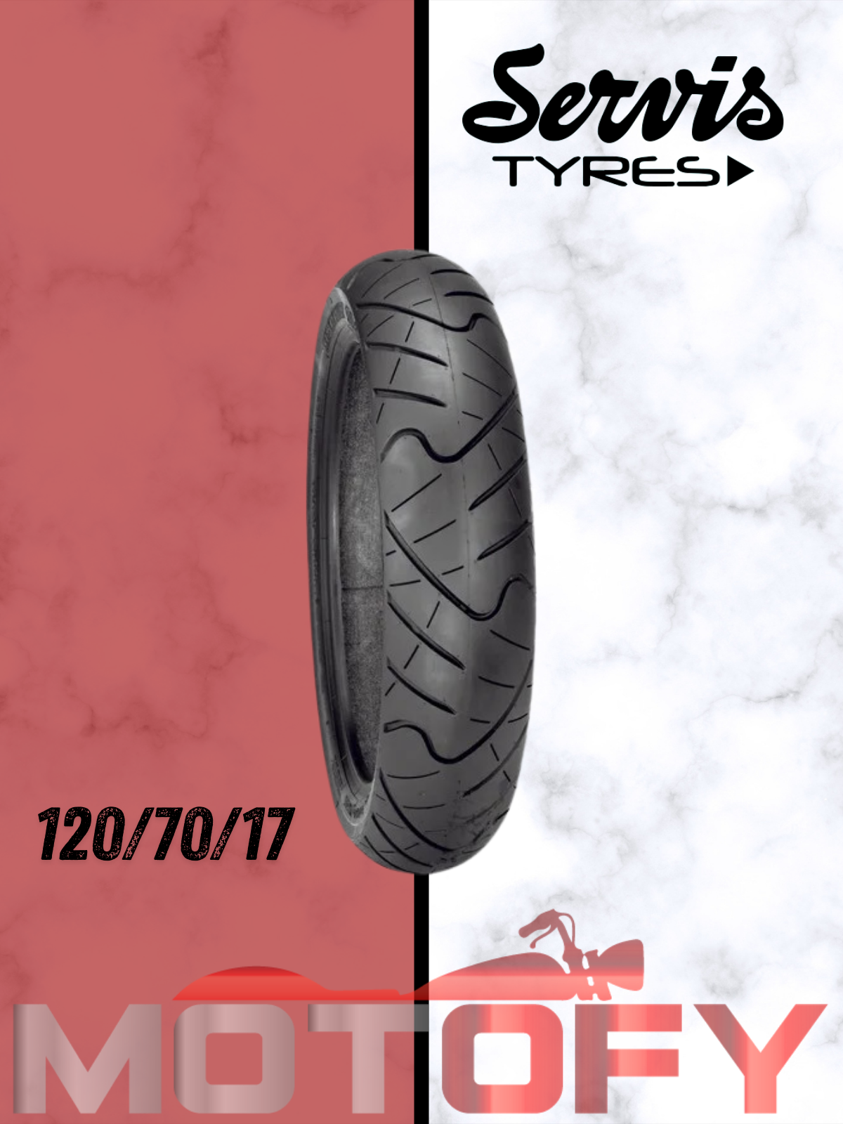 SERVİS TYRES 120/70-17 6 KAT TOPGEAR MOTOSİKLET LASTİĞİ