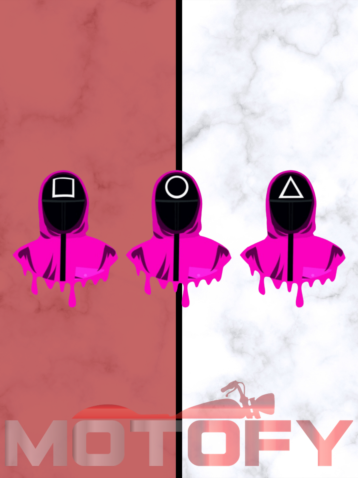 Squid Game 3 KARAKTER 8.5x11cm STİCKER ETİKET