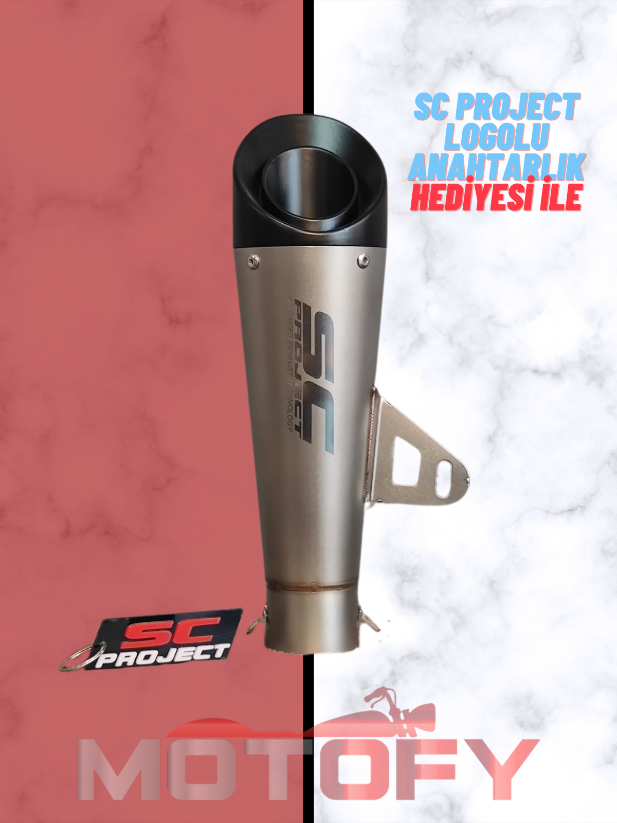 TİTANYUM MODEL SC PROJECT RACİNG PERFORMANS EGZOZU 31,5CM - A KALİTE