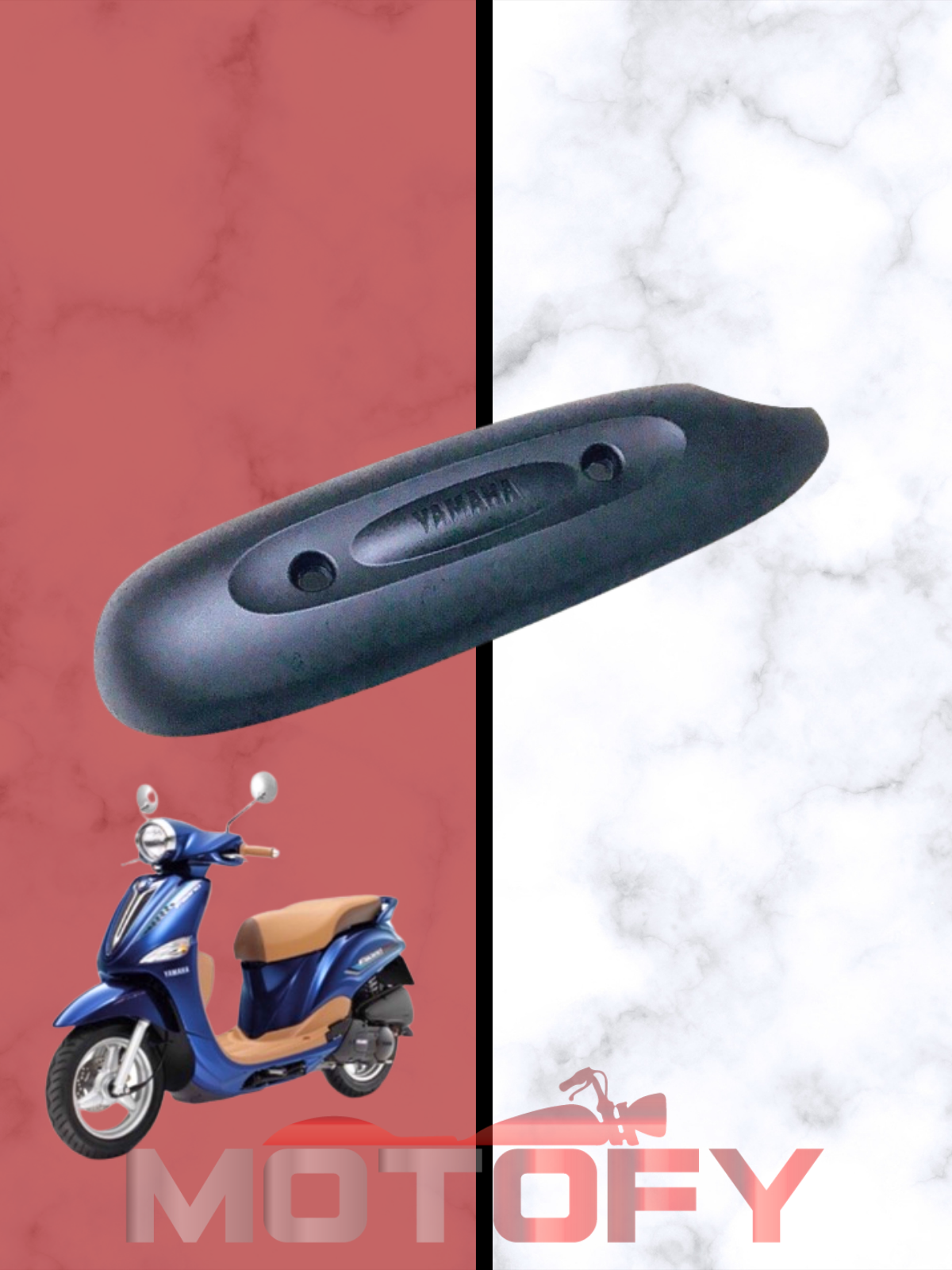 YAMAHA DELİGHT 115 EKSOZ MUHAFAZA SİYAH ORİJİNAL