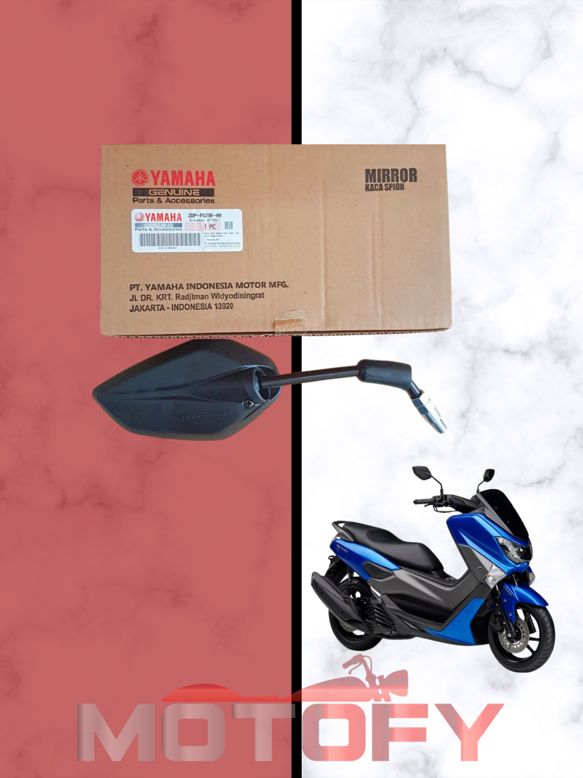 YAMAHA NMAX 125-155 2021 - 2024 AYNA SAĞ ORİJİNAL -2DP-F6290-00-