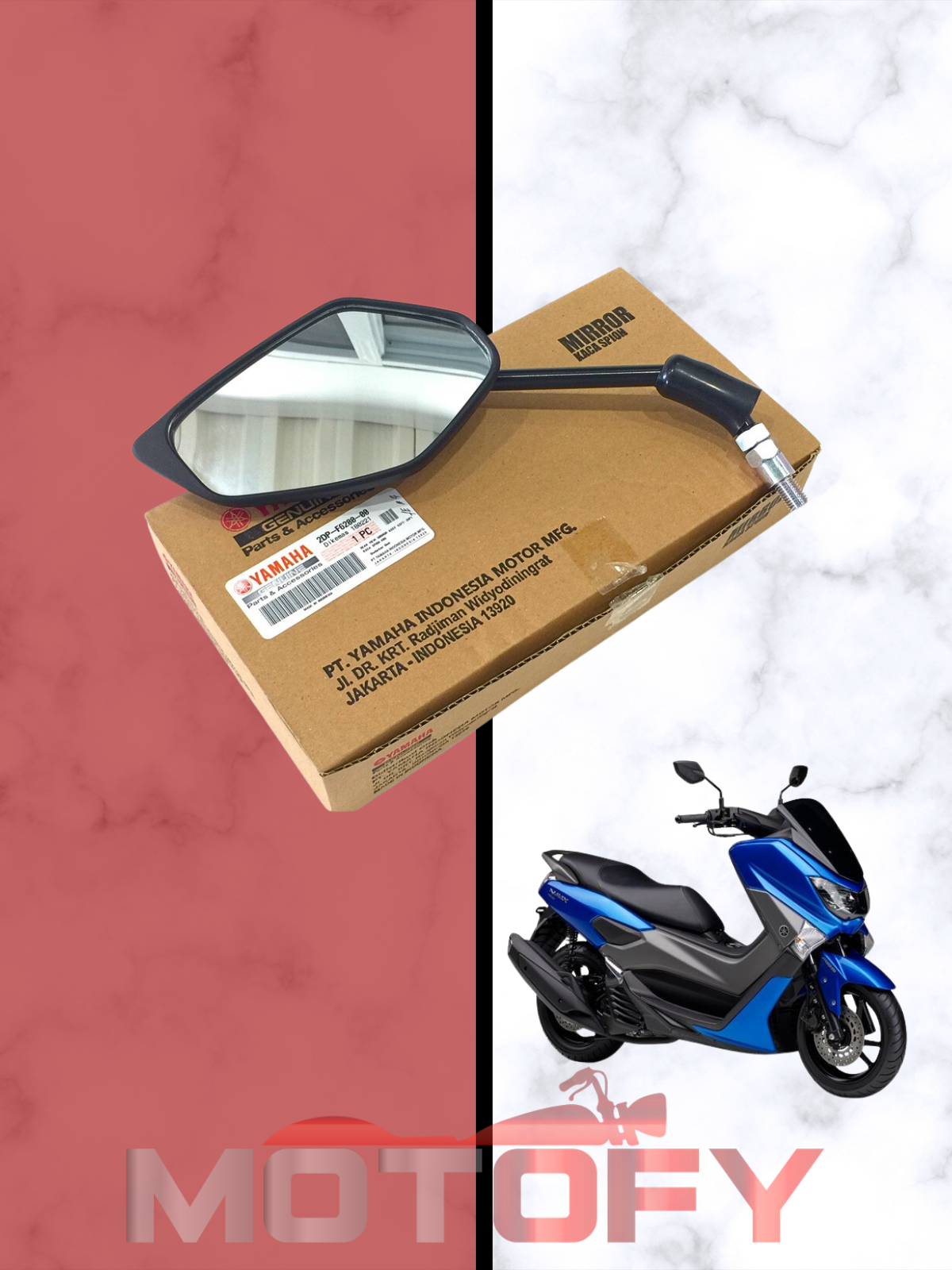 YAMAHA NMAX 125-155 AYNA SAĞ ORİJİNAL -2DP-F6290-00-