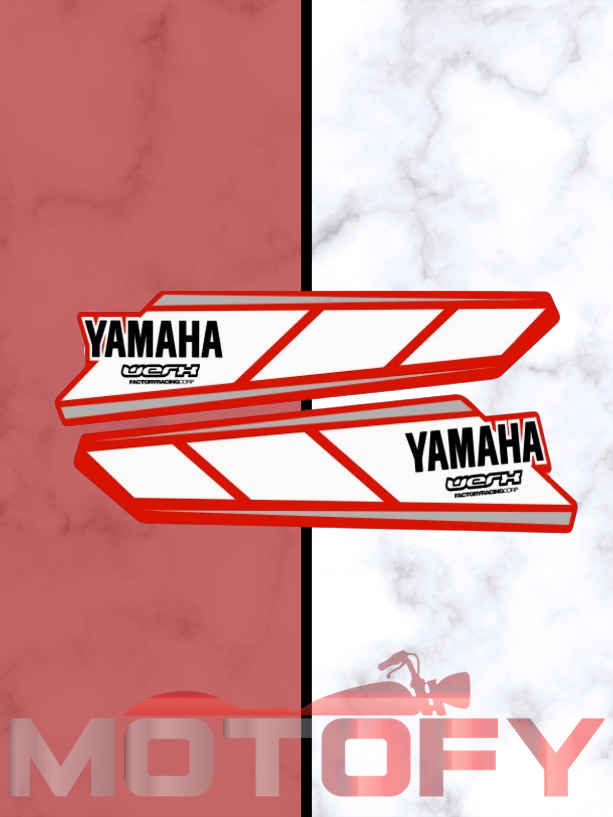 YAMAHA R25 KUYRUK STİCKER YENİ MODEL KIRMIZI