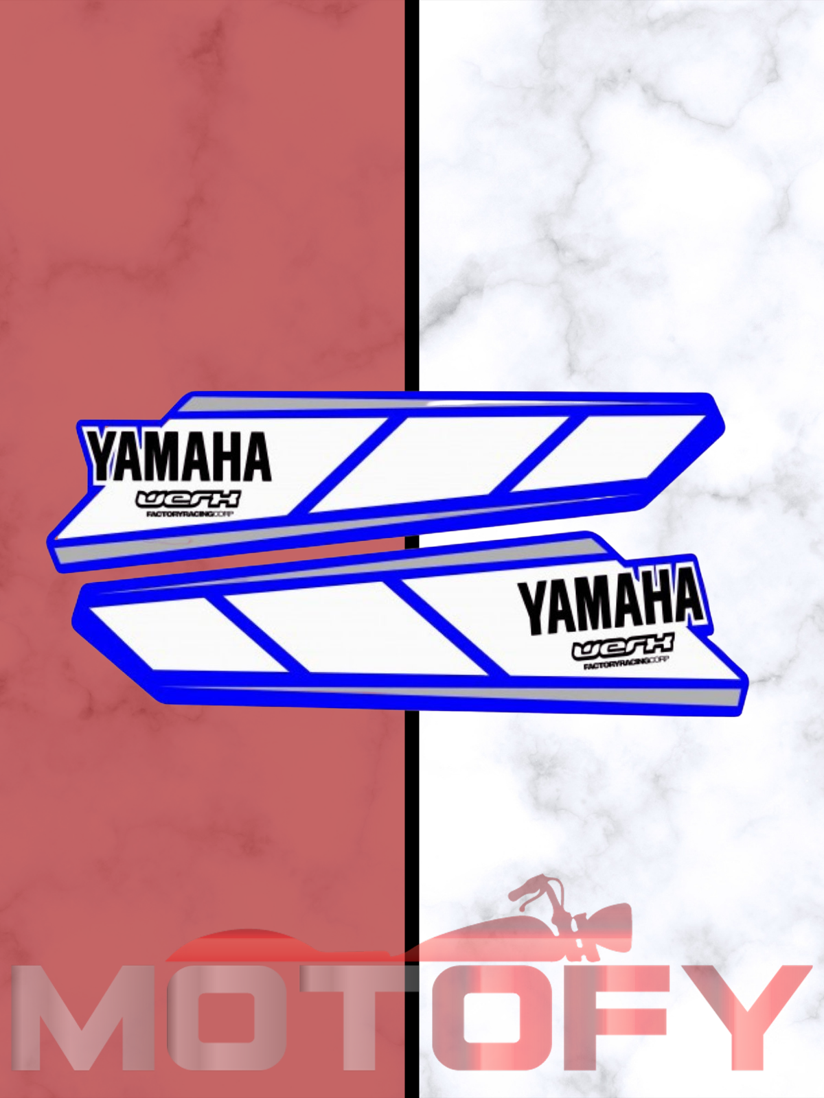 YAMAHA R25 KUYRUK STİCKER YENİ MODEL MAVİ