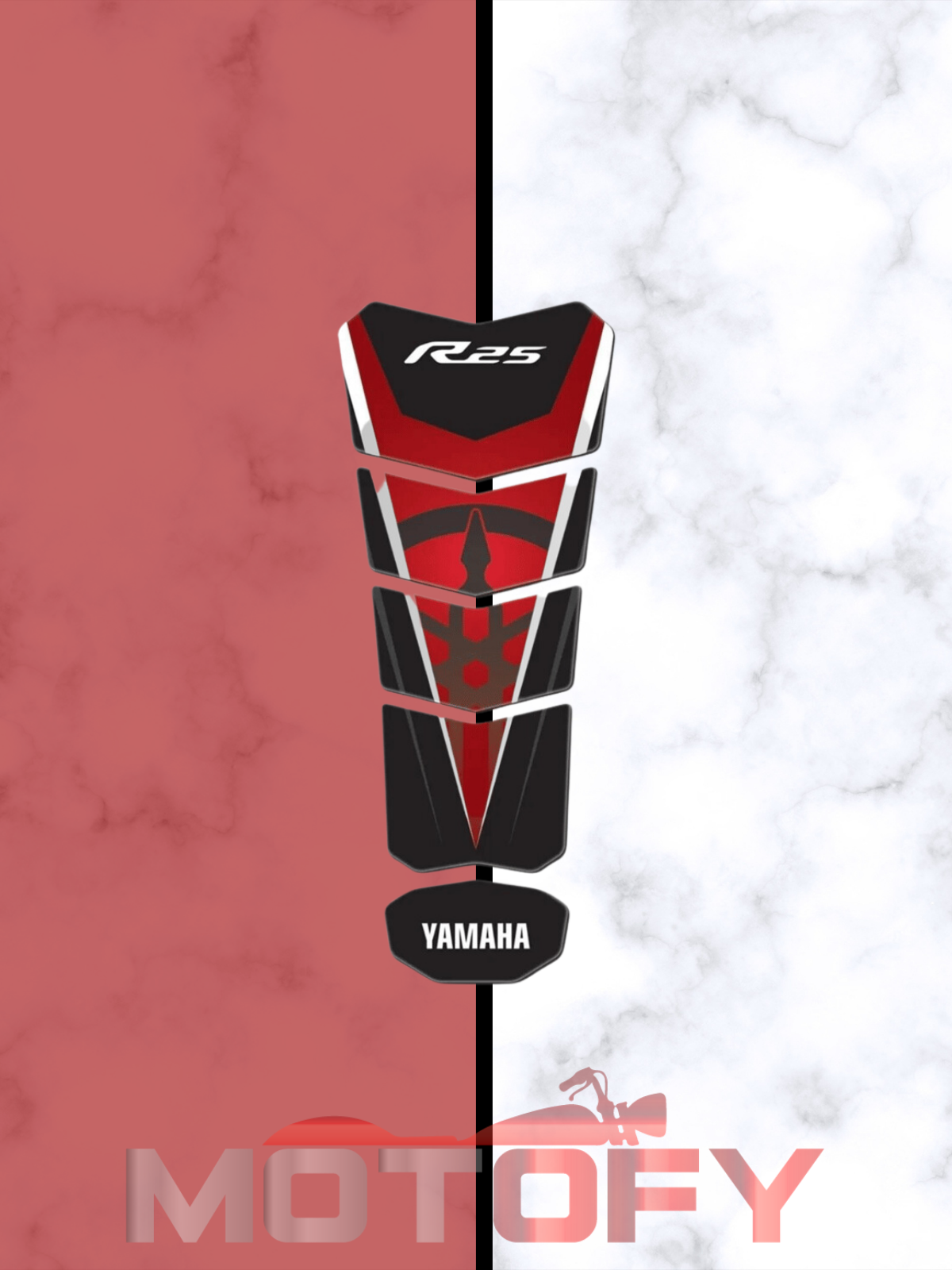 Yamaha R25 Race Red Özel Seri Tank Pad