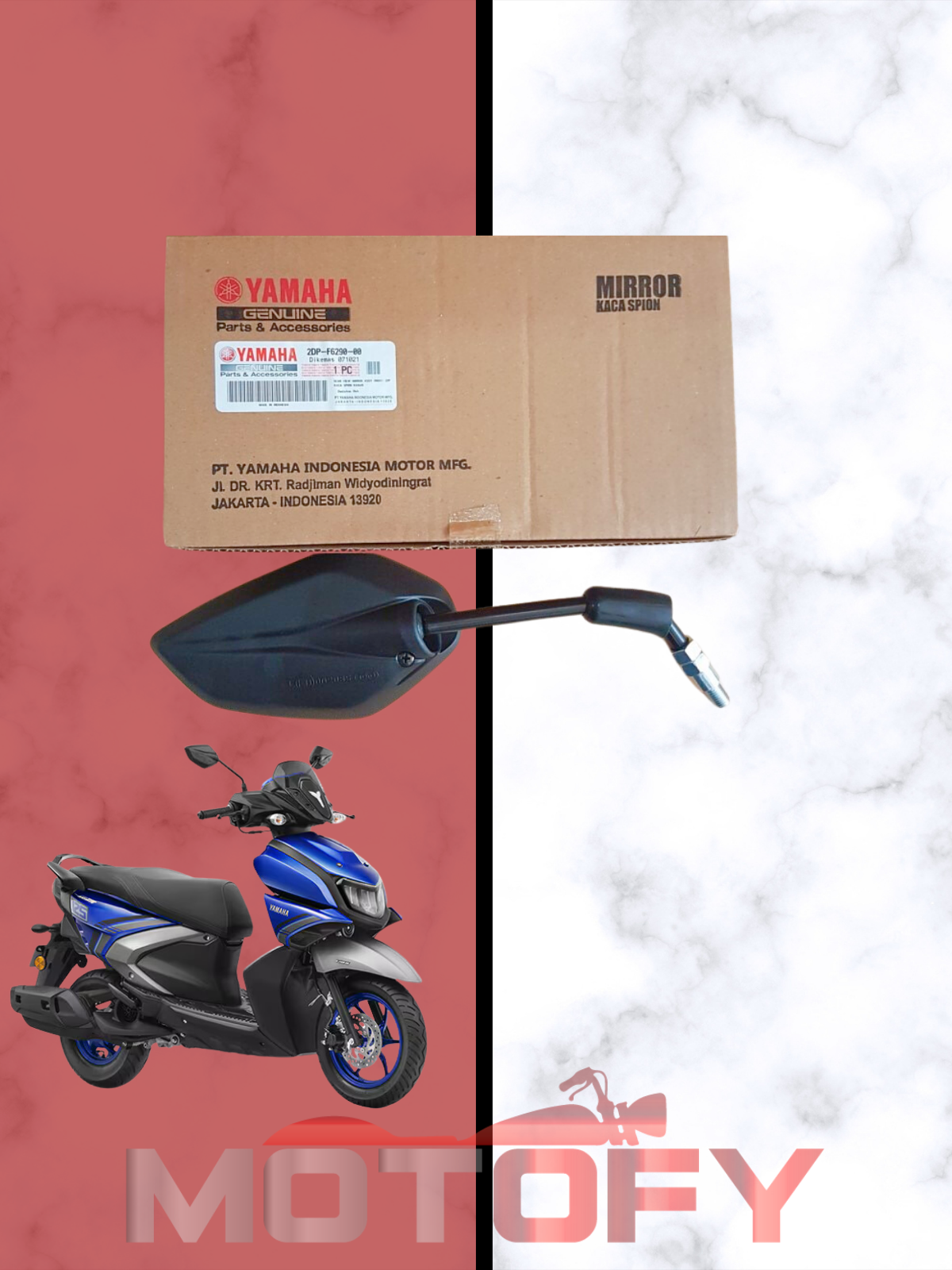 YAMAHA RayZR AYNA SAĞ ORİJİNAL -2DP-F6290-00-