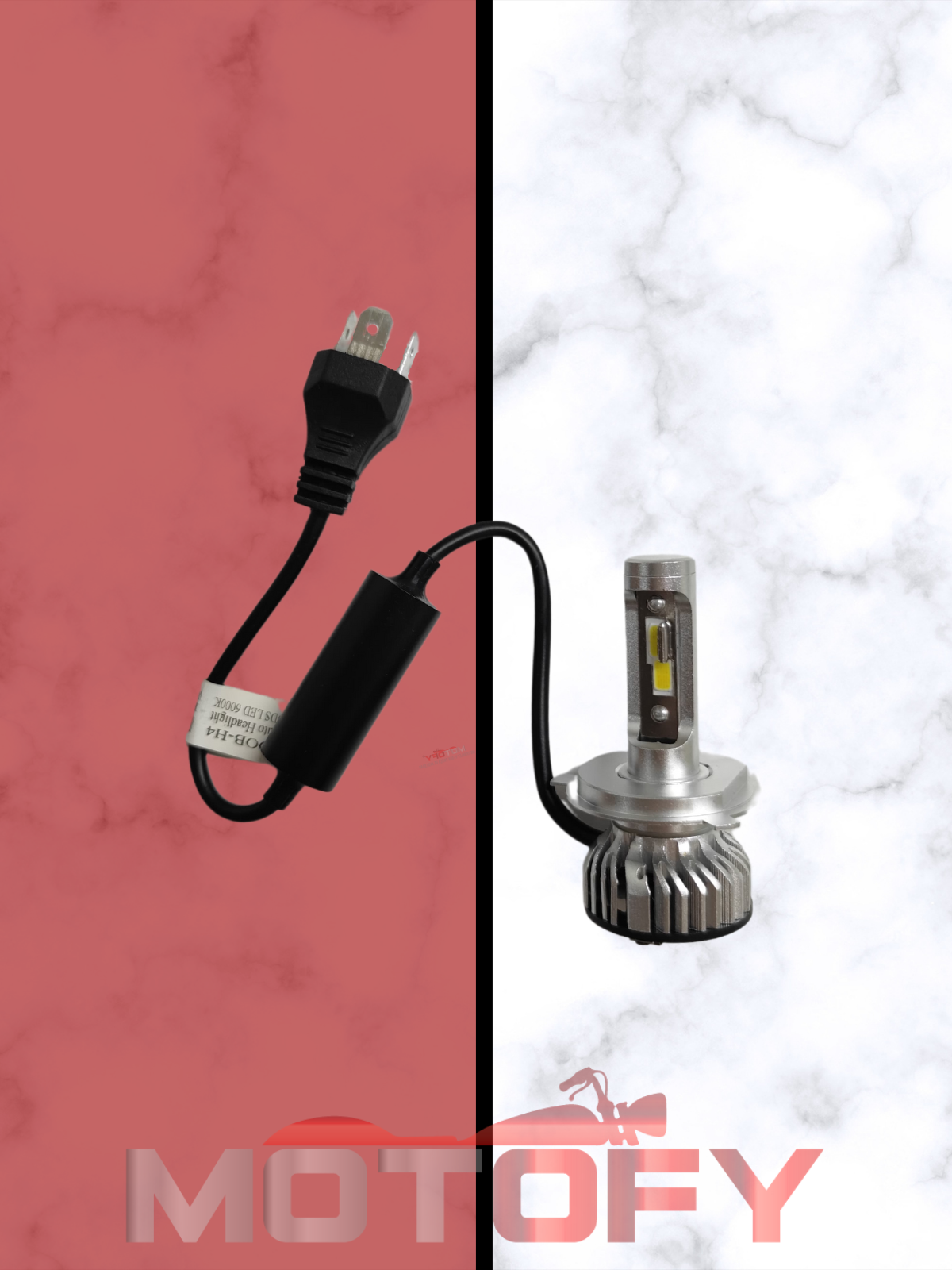 YENİ NESİL H4 SLİM KASA LED ULTRA PARLAK MOTOSİKLET AMPÜLÜ CANBUS ARIZA IŞIĞI YAKMAZ (1 ADET)