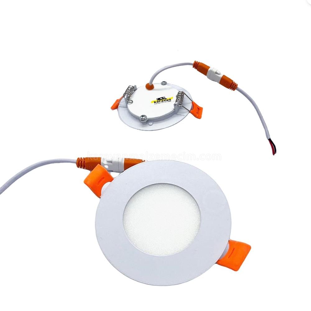 Tavan Led Spot 12v 3w Beyaz Kasa - Günışığı