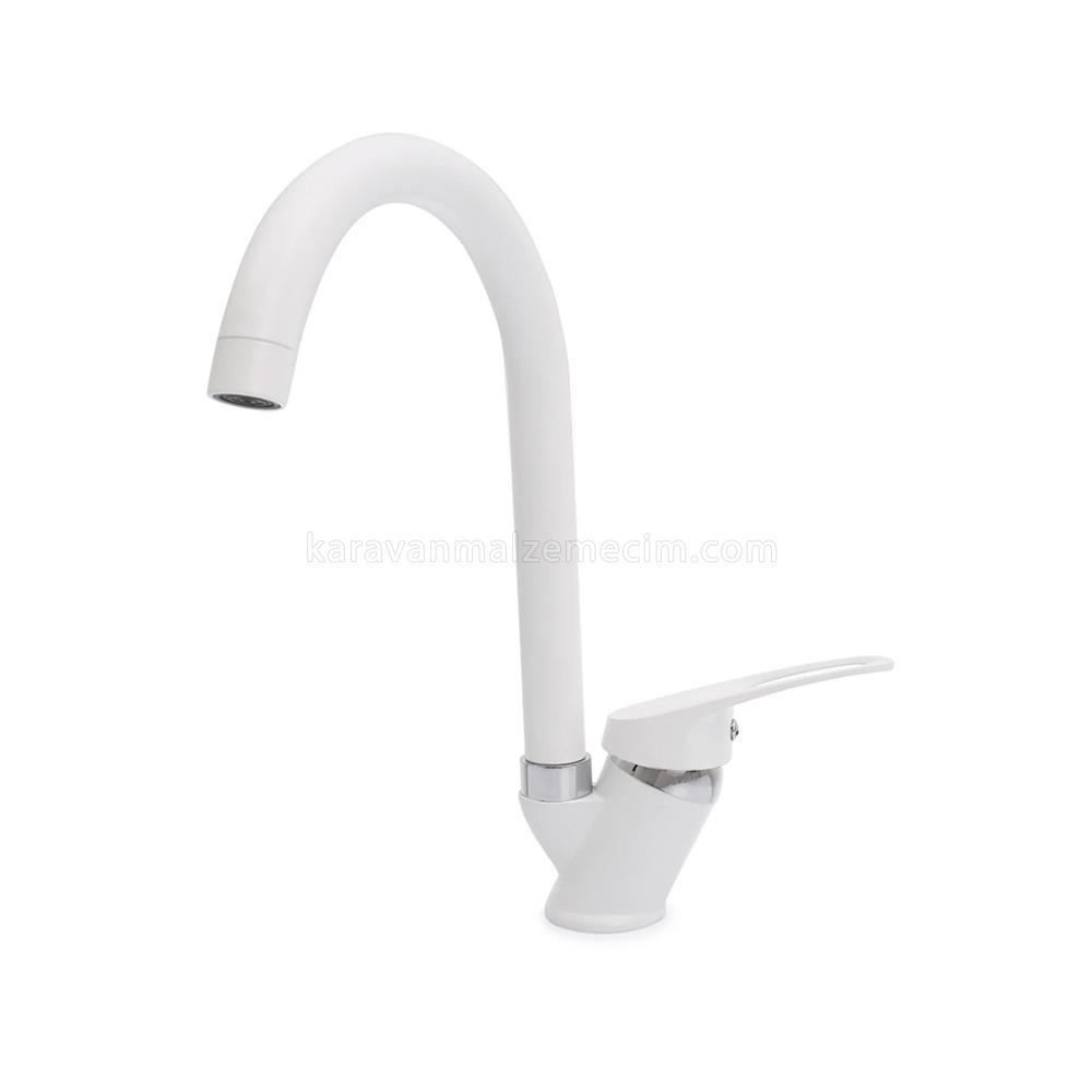 WSC Mutfak Evye Bataryası Sıcak - Soğuk Musluk - Beyaz
