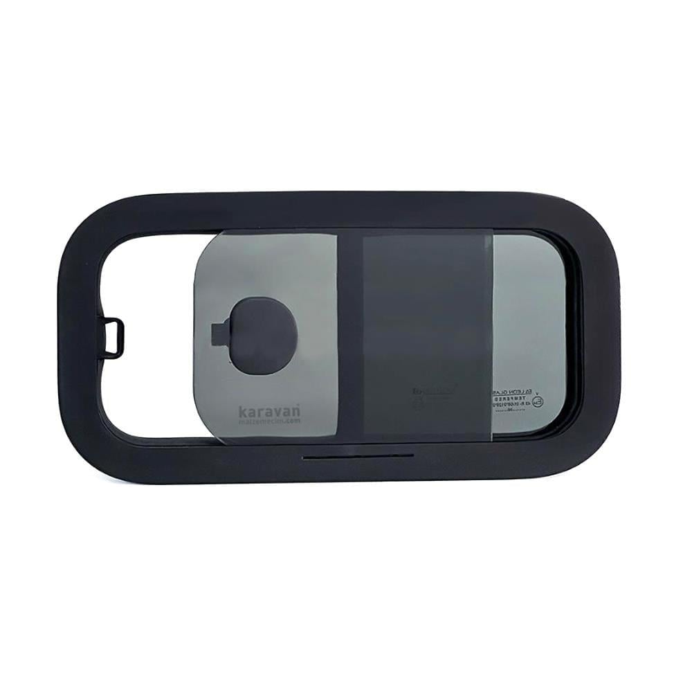 Sürgülü Karavan Camı 20x40cm Oval Köşe Yerli