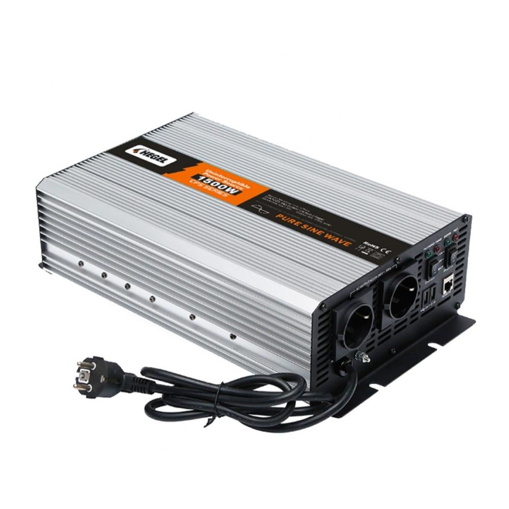 Hegel Akü Şarjlı UPS Tam Sinüs Inverter 1500w 12v - 15Ah