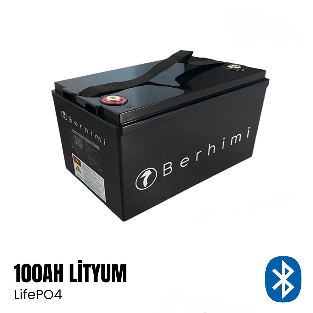 Berhimi 100Ah Smart Lityum Akü LifePO4 12v (Bluetooth) - Karavan Malzemeleri, Karavan EkipmanlarıLityum AkülerBerhimiBerhimi 100Ah Smart Lityum Akü LifePO4 12v (Bluetooth)