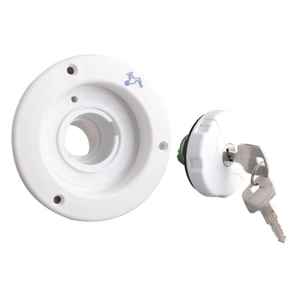 Berhimi Su Dolum Noktası Anahtarlı Kilitli Su Dolum Girişi - Beyaz