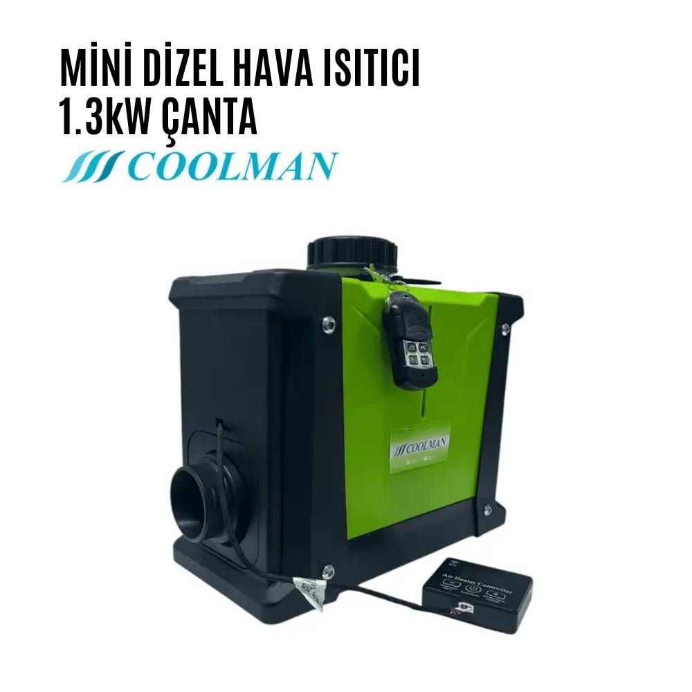 Coolman Mini 1.3kw Çanta Webasto Tipi Isıtıcı 12v-24v - Karavan Malzemeleri, Karavan EkipmanlarıOrtam IsıtıcılarCoolmanCoolman Mini 1.3kw Çanta Webasto Tipi Isıtıcı 12v-24v