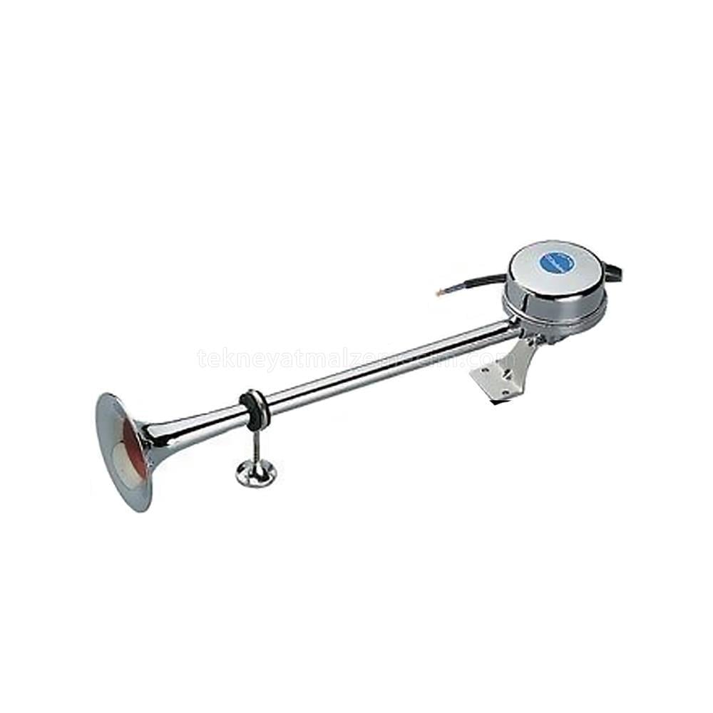 Easterner Krom Korna Tekli Borulu - 12v - 45cm - Tekne Yat Aksesuarları, Tekne Yat MalzemeleriKornaEasternerEasterner Krom Korna Tekli Borulu - 12v - 45cm