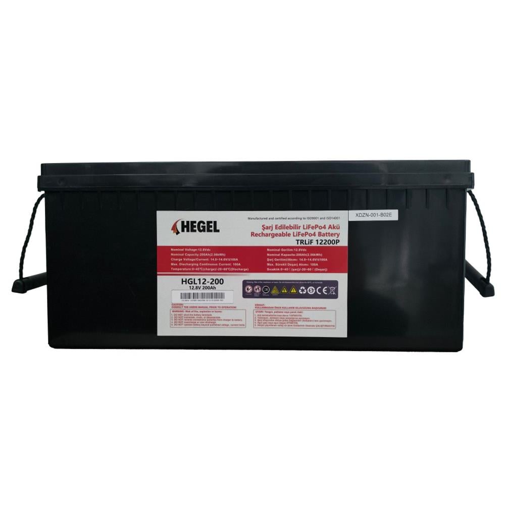 Hegel Lityum Akü 200Ah LifePO4 12.8v 2560Wh - Karavan Malzemeleri, Karavan EkipmanlarıLityum AkülerHegelHegel Lityum Akü 200Ah LifePO4 12.8v 2560Wh