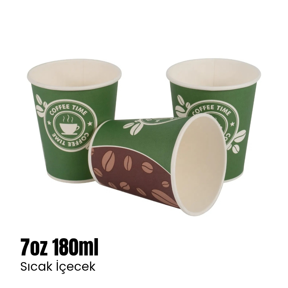 Karton Bardak 7oz 180ml Standart - 50'li Paket - Karavan Malzemeleri, Karavan EkipmanlarıBardaklarPromascoKarton Bardak 7oz 180ml Standart - 50'li Paket