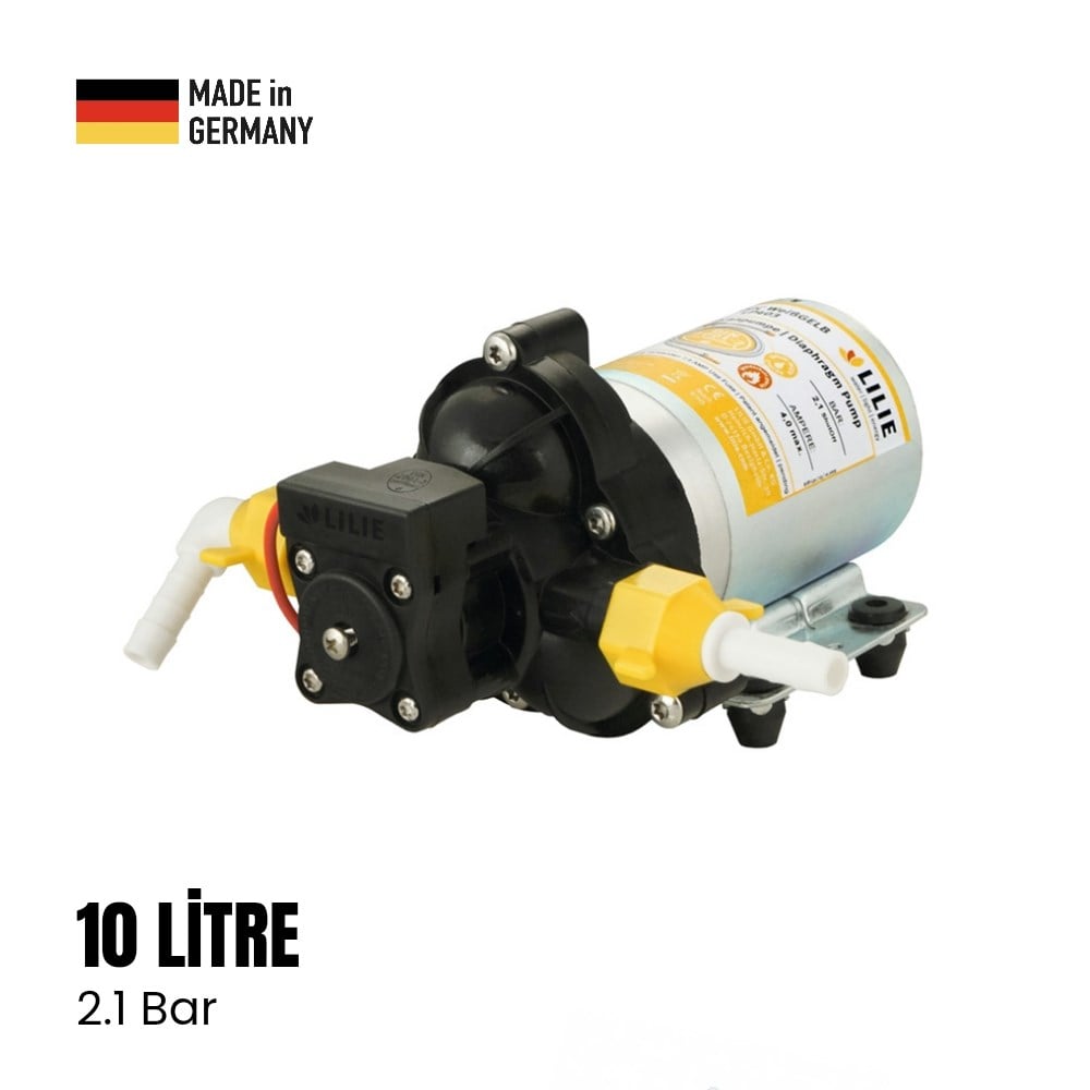 Lilie Karavan & Tekne Hidrofor Su Pompası 10 Litre/Dk 2.1 Bar - 12v - Karavan Malzemeleri, Karavan EkipmanlarıHidrofor Su PompalarıLilieLilie Karavan & Tekne Hidrofor Su Pompası 10 Litre/Dk 2.1 Bar - 12v