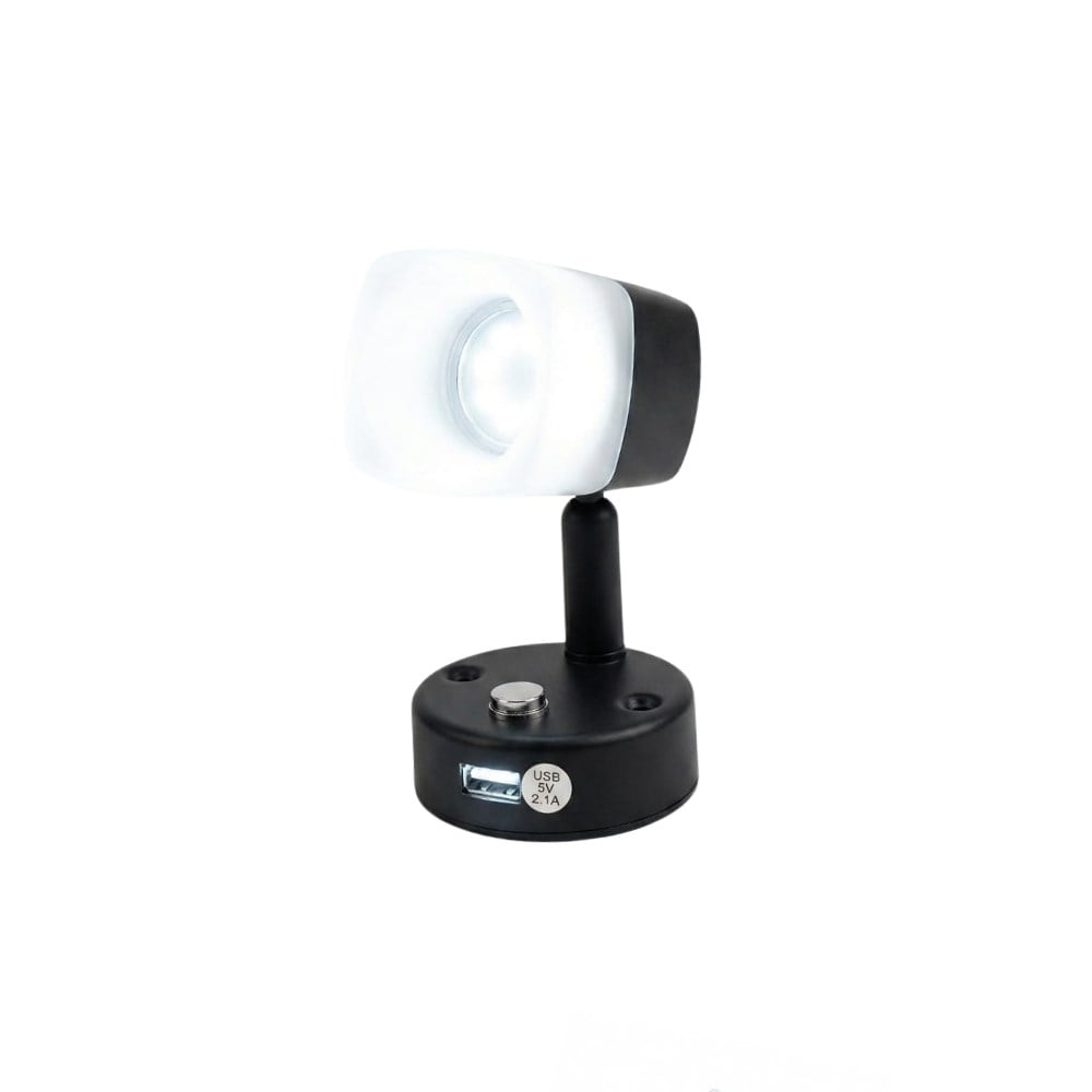 Mellifera Led Okuma Lambası Döner Başlıklı Dokunmatik Dimmerli 2w 12v/24v - Siyah - Karavan Malzemeleri, Karavan Ekipmanlarıİç AydınlatmaMelliferaMellifera Led Okuma Lambası Döner Başlıklı Dokunmatik Dimmerli 2w 12v/24v - Siyah