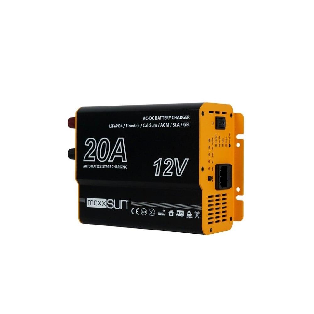 Mexxsun Akü Şarj Cihazı AC-DC Redresör 20Ah - 12v - Karavan Malzemeleri, Karavan EkipmanlarıAkü Şarj CihazlarıMexxsunMexxsun Akü Şarj Cihazı AC-DC Redresör 20Ah - 12v