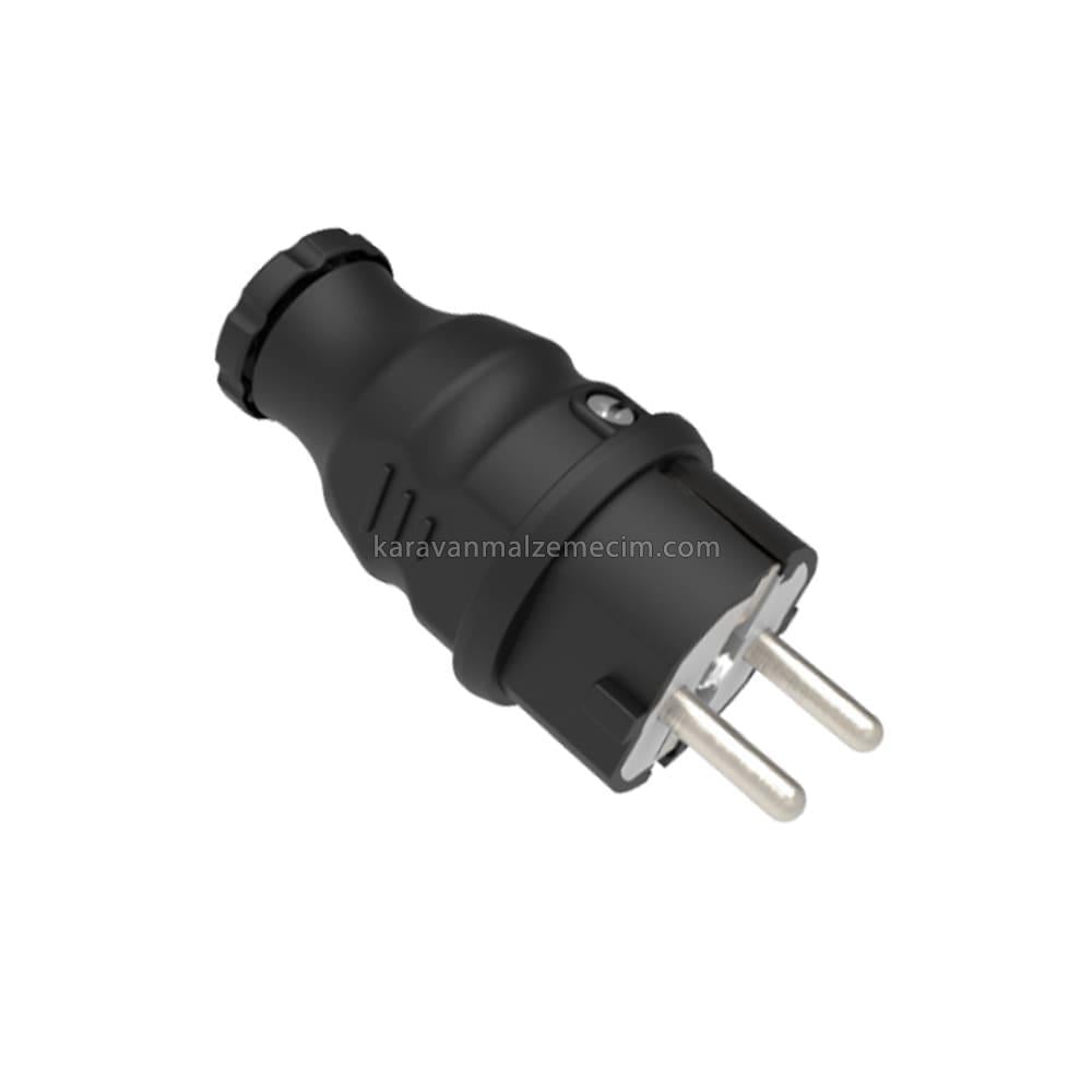 Monofaze 16Ah Düz Kauçuk Fiş