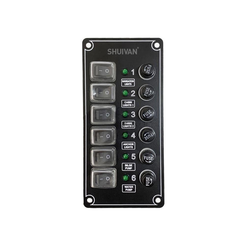 Remkay 6'lı Switch Panel İzoleli Sigorta Paneli - Karavan Malzemeleri, Karavan EkipmanlarıSwitch PanellerRemkayRemkay 6'lı Switch Panel İzoleli Sigorta Paneli