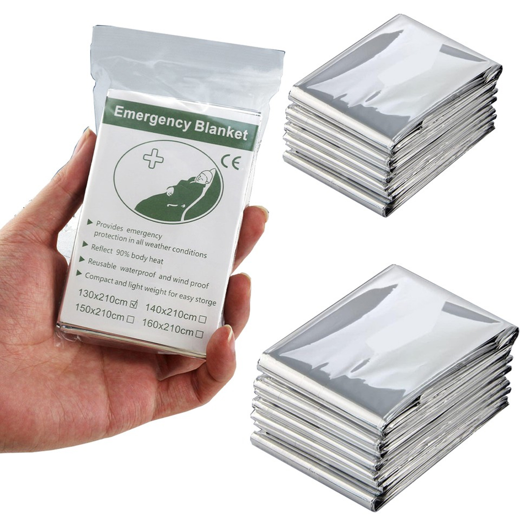 SHUIVAN Acil Durum Battaniyesi Çift Taraflı 130X210cm - Gümüş - Karavan Malzemeleri, Karavan EkipmanlarıKamp AksesuarlarıSHUIVANSHUIVAN Acil Durum Battaniyesi Çift Taraflı 130X210cm- Gümüş