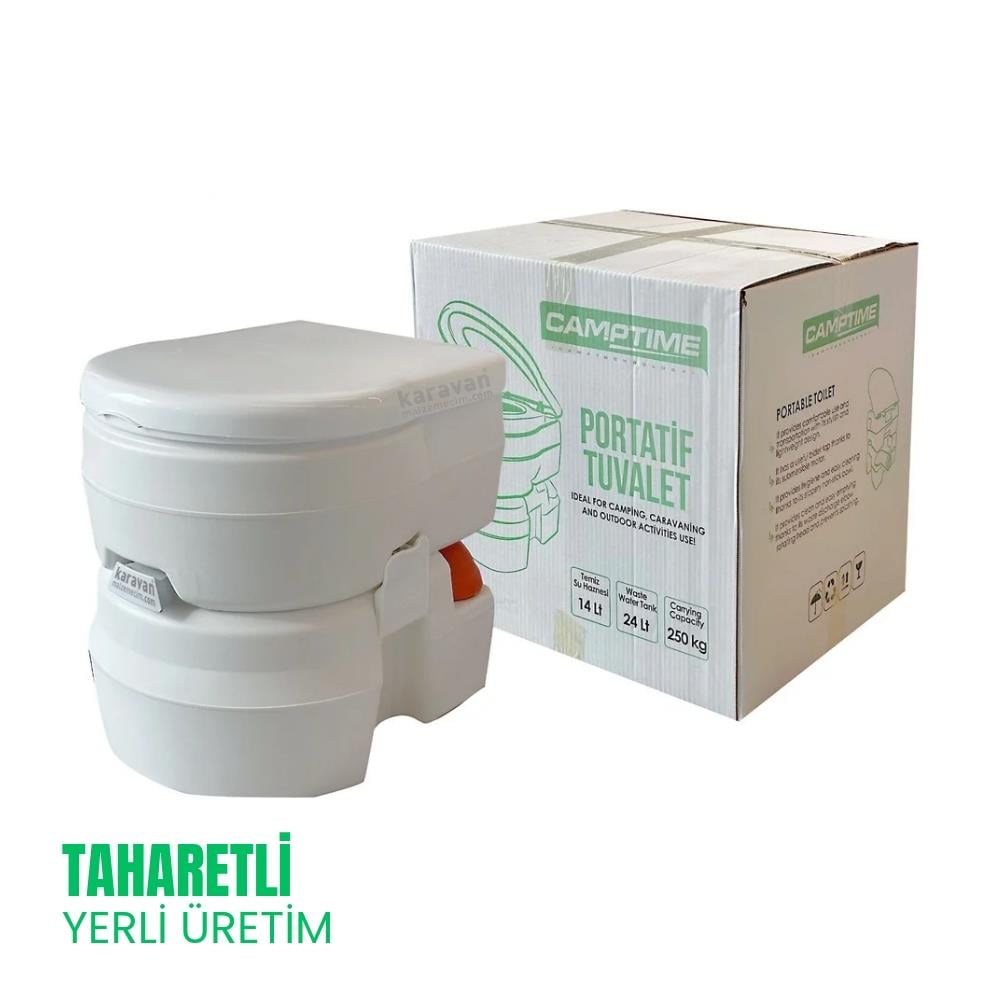 SHUIVAN Camptime Taharetli Portatif Tuvalet WC 24 Litre - Karavan Malzemeleri, Karavan EkipmanlarıPortatif TuvaletlerSHUIVANSHUIVAN Camptime Taharetli Portatif Tuvalet WC 24 Litre