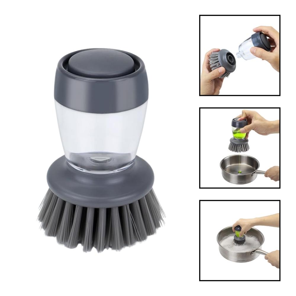 SHUIVAN Pratik Bulaşık Yıkama Fırçası Deterjan Hazneli - Karavan Malzemeleri, Karavan EkipmanlarıKamp MutfağıSHUIVANSHUIVAN Pratik Bulaşık Yıkama Fırçası Deterjan Hazneli