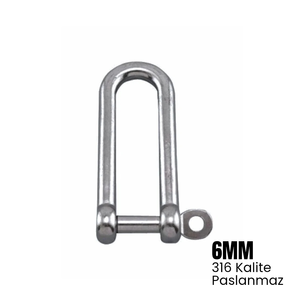 SHUIVAN Zincir Kilidi 6mm Uzun Tip - 316 Paslanmaz - Tekne Yat Aksesuarları, Tekne Yat MalzemeleriZincir ve EkipmanlarıSHUIVANSHUIVAN Zincir Kilidi 6mm Uzun Tip - 316 Paslanmaz