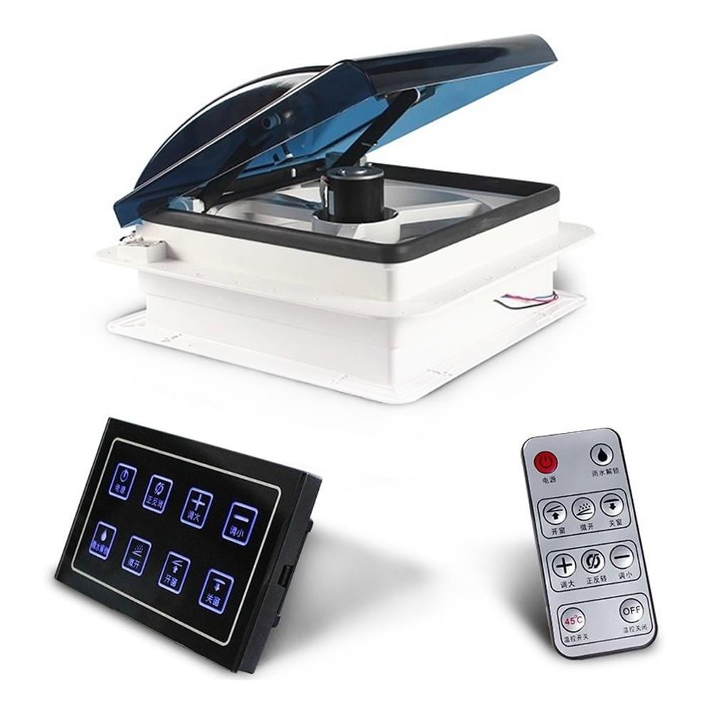 TYT Kumandalı Fanlı Tavan Heki 47x47cm 12v Çift Yönlü Yağmur Sensörlü - Karavan Malzemeleri, Karavan EkipmanlarıTavan HavalandırmalarTYTTYT Kumandalı Fanlı Tavan Heki 47x47cm 12v Çift Yönlü Yağmur Sensörlü