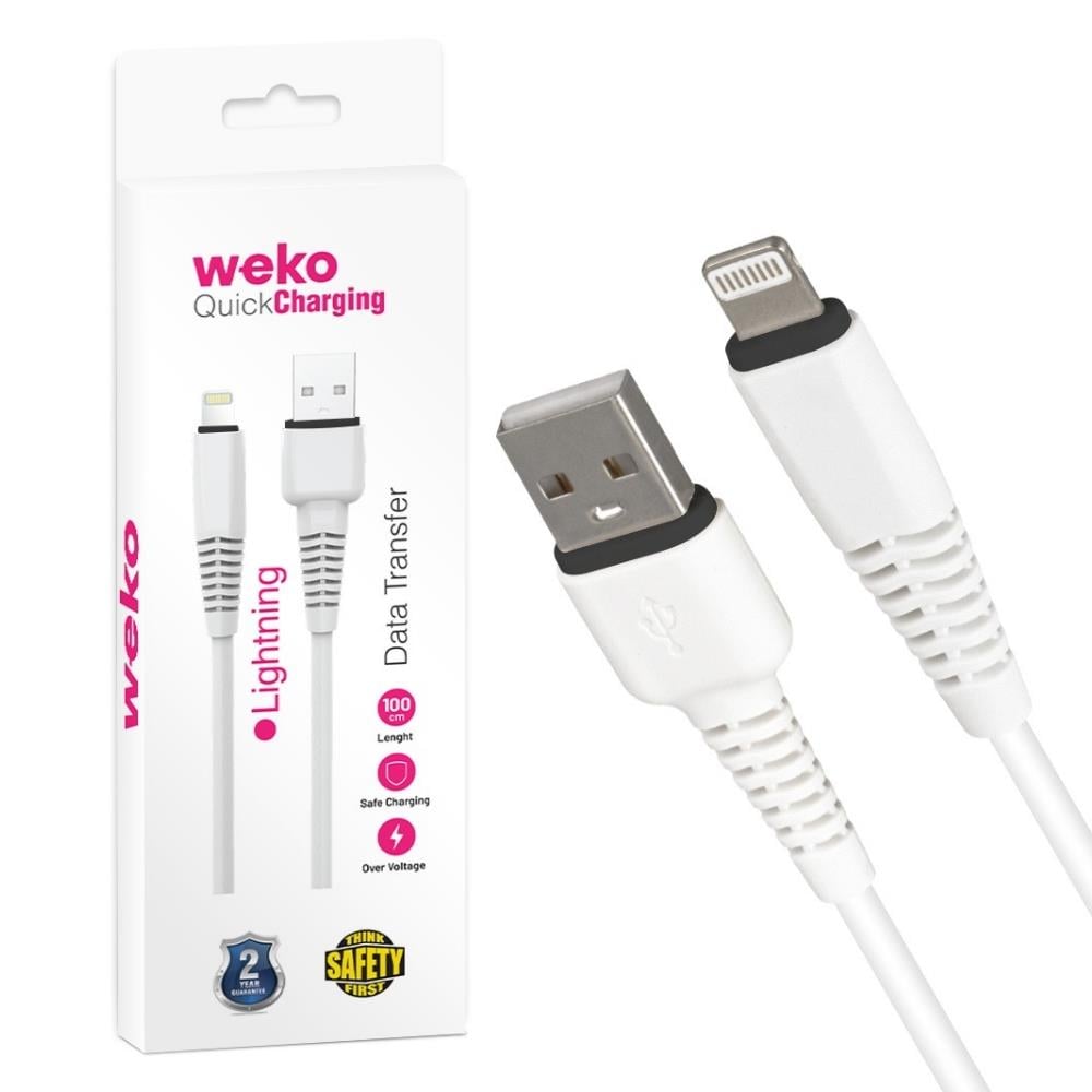 WEKO USB to Lightning iPhone Şarj Kablosu - 1 Metre - Karavan Malzemeleri, Karavan EkipmanlarıUSB Şarj KablolarıWEKOWEKO USB to Lightning iPhone Şarj Kablosu - 1 Metre