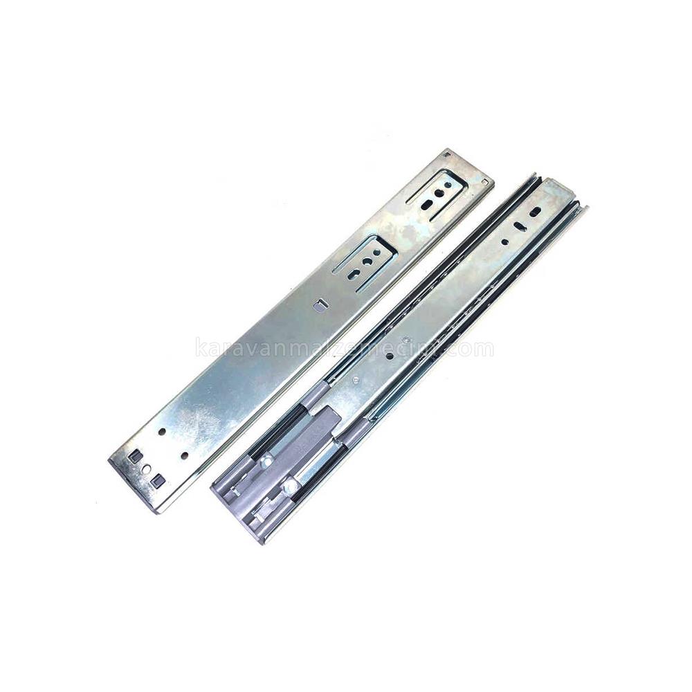 Yeniler Teleskopik Çekmece Rayı 45X450 - Frenli