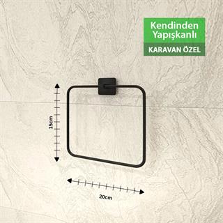 SHUIVAN Karavan Havluluk Yapışkanlı Havlu Askısı - Kare