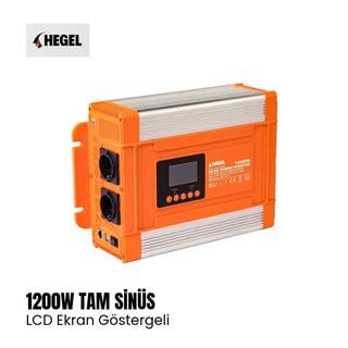 Hegel Tam Sinüs Inverter 1200w LCD Göstergeli - 12v - Karavan Malzemeleri, Karavan EkipmanlarıTam Sinüs InverterlerHegelHegel Tam Sinüs Inverter 1200w LCD Göstergeli - 12v