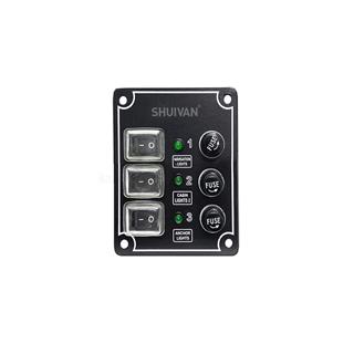 Remkay 3'lü Switch Panel İzoleli Sigorta Paneli - Karavan Malzemeleri, Karavan EkipmanlarıSwitch PanellerRemkayRemkay 3'lü Switch Panel İzoleli Sigorta Paneli