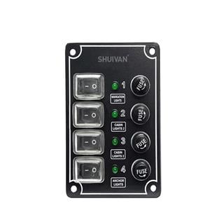 Remkay 4'lü Switch Panel İzoleli Sigorta Paneli - Karavan Malzemeleri, Karavan EkipmanlarıSwitch PanellerRemkayRemkay 4'lü Switch Panel İzoleli Sigorta Paneli